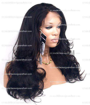 Unavailable Full Lace Wig | 100% Hand-Tied Human Hair | Silky Straight | (Gloria) Item#: 485