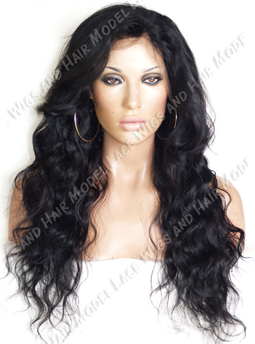 Black Wavy Lace Front Wig | Model Lace Wigs and Hair