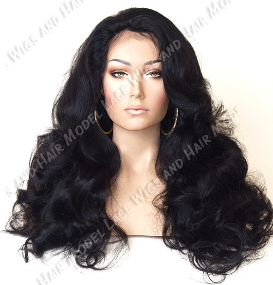 Full Lace Wig (Lennox) Item#: 4879-Model Lace Wigs and Hair