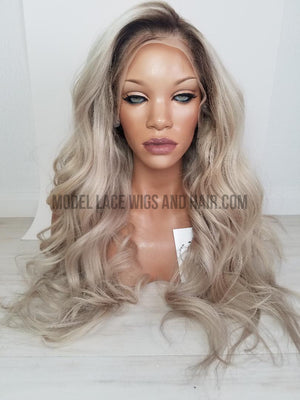 Ash Blonde Full Lace Wig | Model Lace Wigs and Hair