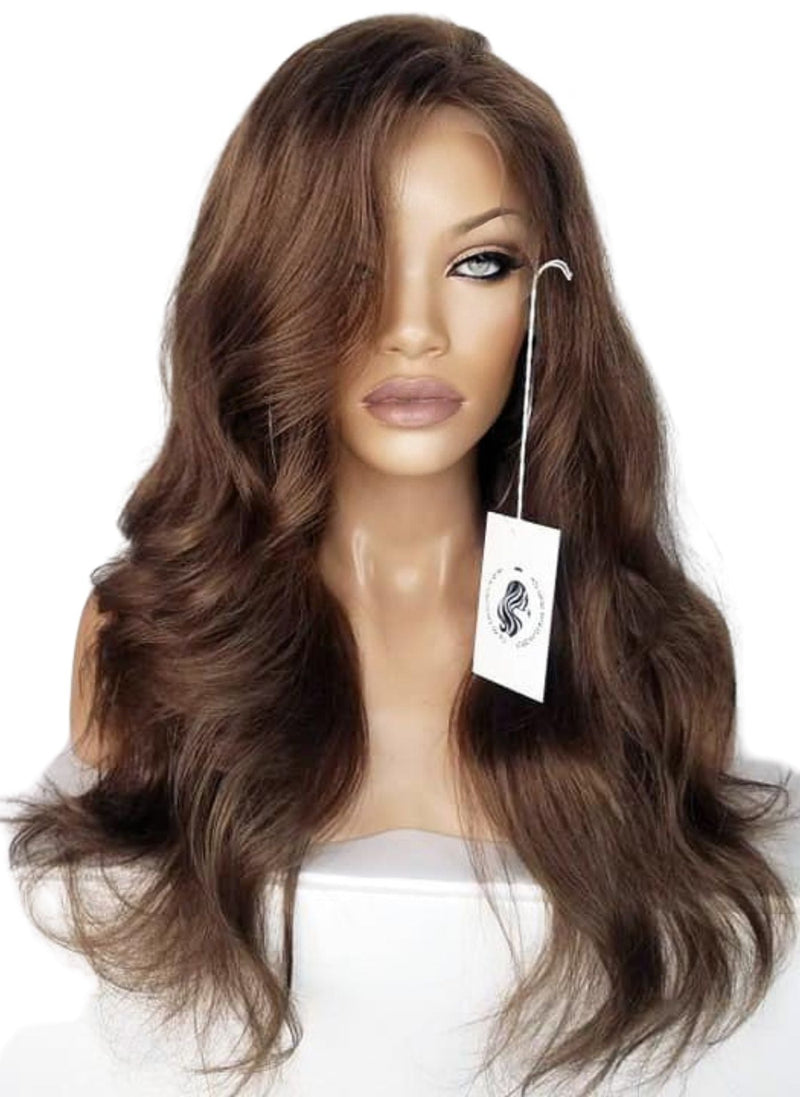Full Lace Wig | 100% Hand-Tied Virgin Human Hair | Straight | (Aadya) #FL8971