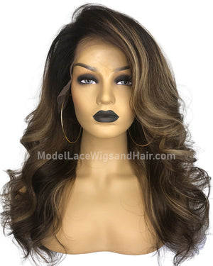 Lace Front Wig with Highlights (Jaya)