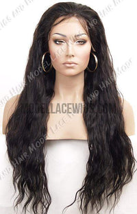 Long Wavy Full Lace Wig | Model Lace Wigs and Hair