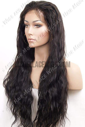 Long Wavy Full Lace Wig | Model Lace Wigs and Hair