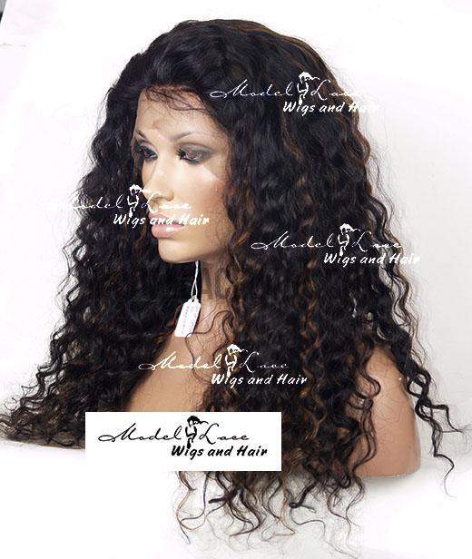 Full Lace Wig (Aster) Item#: 701-Model Lace Wigs and Hair