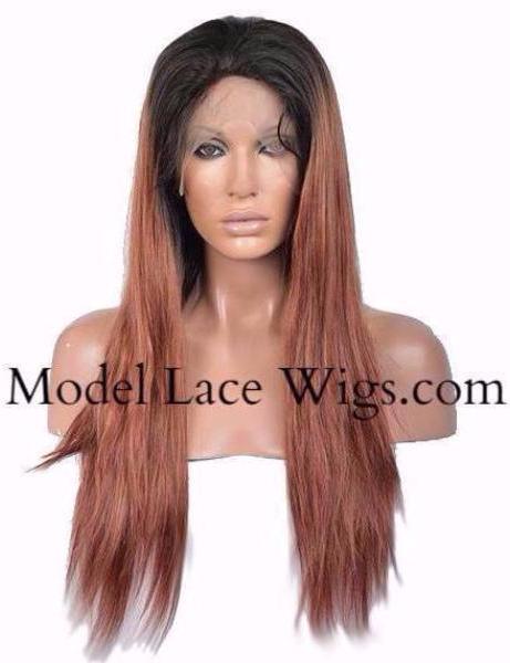 Ombre Auburn Lace Wig | Model Lace Wigs and Hair
