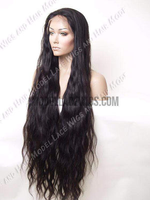 Extra Long Wavy Full Lace Wig | Model Lace Wigs and Hair
