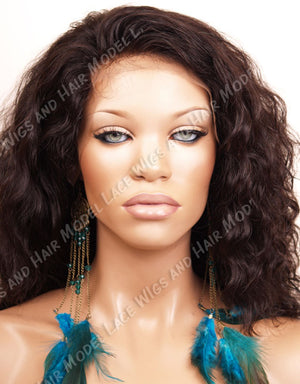 Lace Front and Nape Wig (Afrikah) Item#: FN54-Model Lace Wigs and Hair