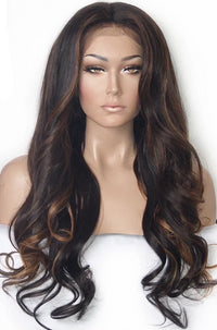 Highlighted Human Hair Lace Wigs | Model Lace Wigs and Hair