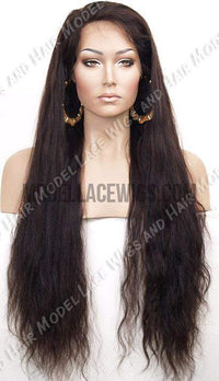 Natural Wave Full Lace Wig | Model Lace Wigs and Hair