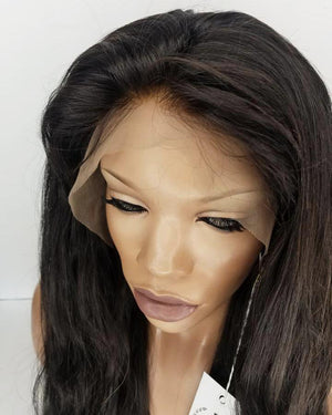 Remy Lace Front Wig with Bleach Knots