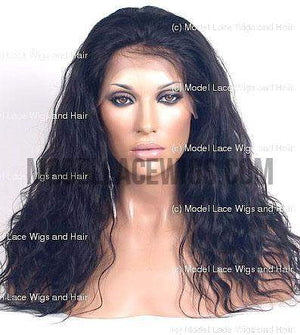 Black Wavy Full Lace Wig | Model Lace Wigs and Hair