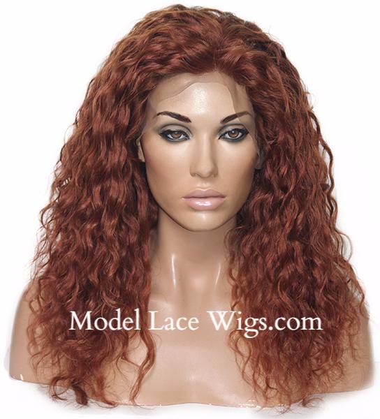 Deepwave Red Full Lace Wig | Model Lace Wigs and Hair