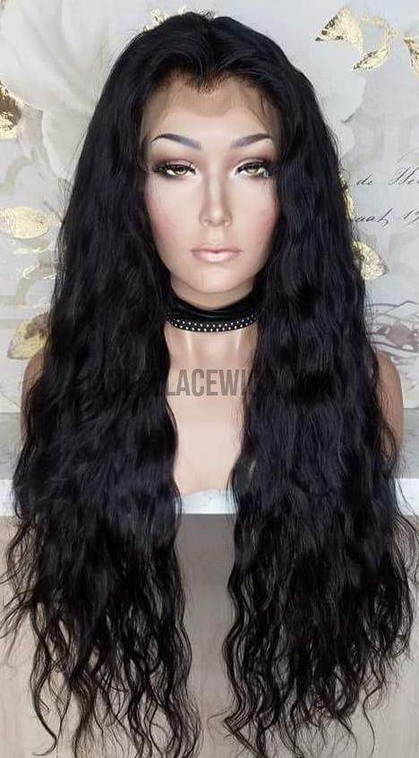 Long Wavy Lace Wig | Model Lace Wigs and Hair 