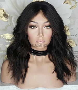 Choppy Wavy Lace Front Wig - Model Lace Wigs and Hair