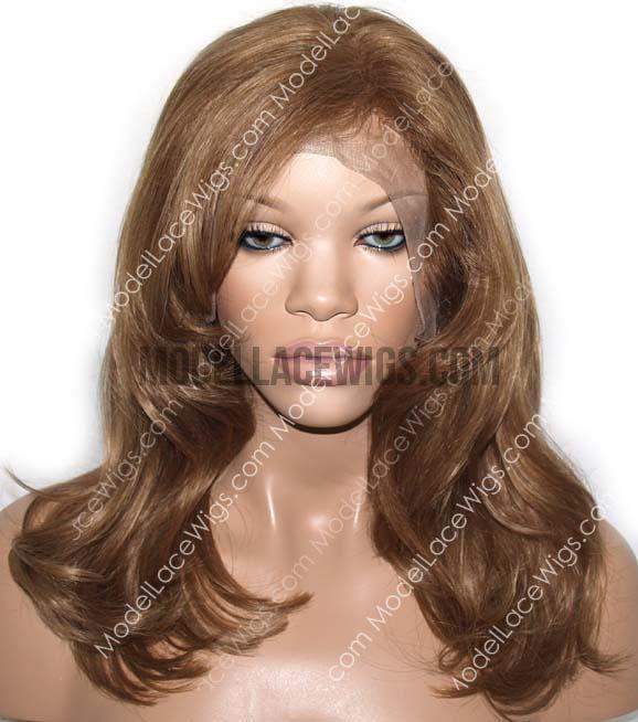 Short Brown Full Lace Wig | Model Lace Wigs and Hair