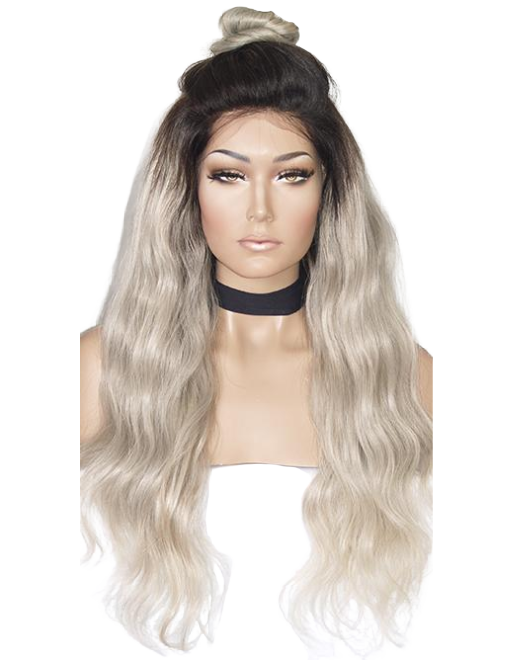 22" Platinum Blonde Full lace Wig Opulent Collection - Ash Item# 2687