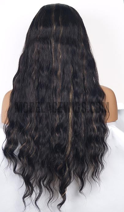 13x6 Glueless Lace Front Wig with Highlights (Quinn) Item# 1854 HDLW