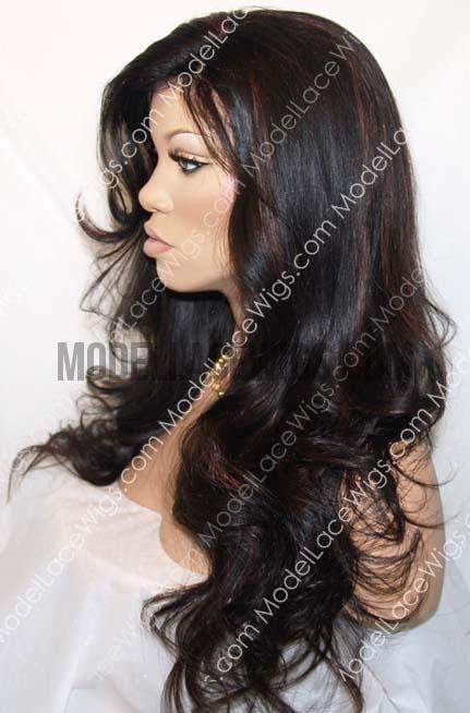 Full Lace Wig With Highlights | Model Lace Wigs and Hair