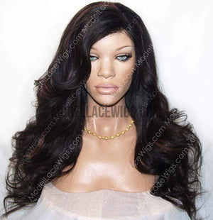 Full Lace Wig With Highlights | Model Lace Wigs and Hair