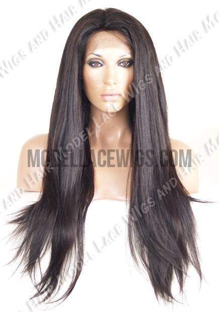 glueless straight lace wig