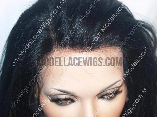 Custom Full Lace Wig (Yasmin) Item#:18 • #1 Jet Black • Light Yaki